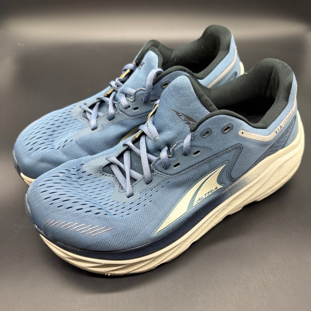 Altra Via Olympus Men 10.5 Blue Road Running Shoes AL0A82BW419 Zero Drop Sneaker